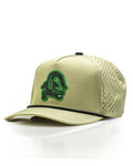 Pins & Aces Gator Perforated Rope Golf Hat – Olive