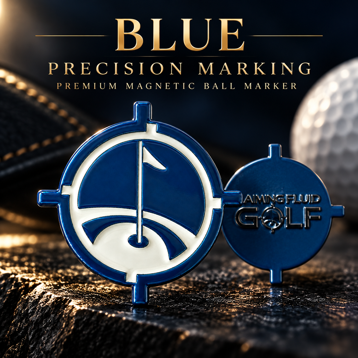 Premium Magnetic Metal Golf Ball Marker