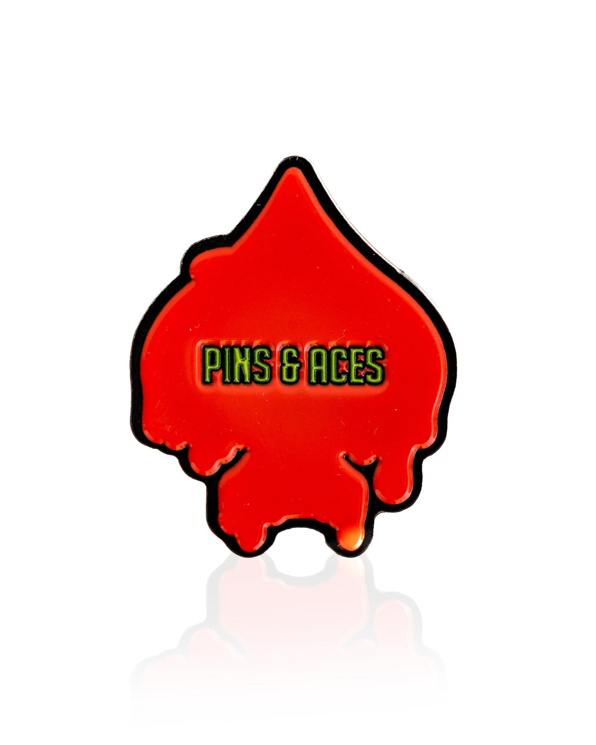 Pins & Aces Flamin' Spade Golf Ball Marker