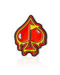 Pins & Aces Flamin' Spade Golf Ball Marker