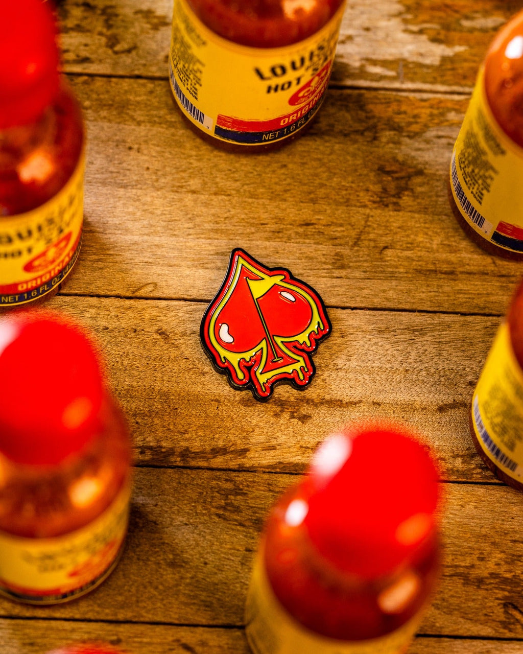 Pins & Aces Flamin' Spade Golf Ball Marker