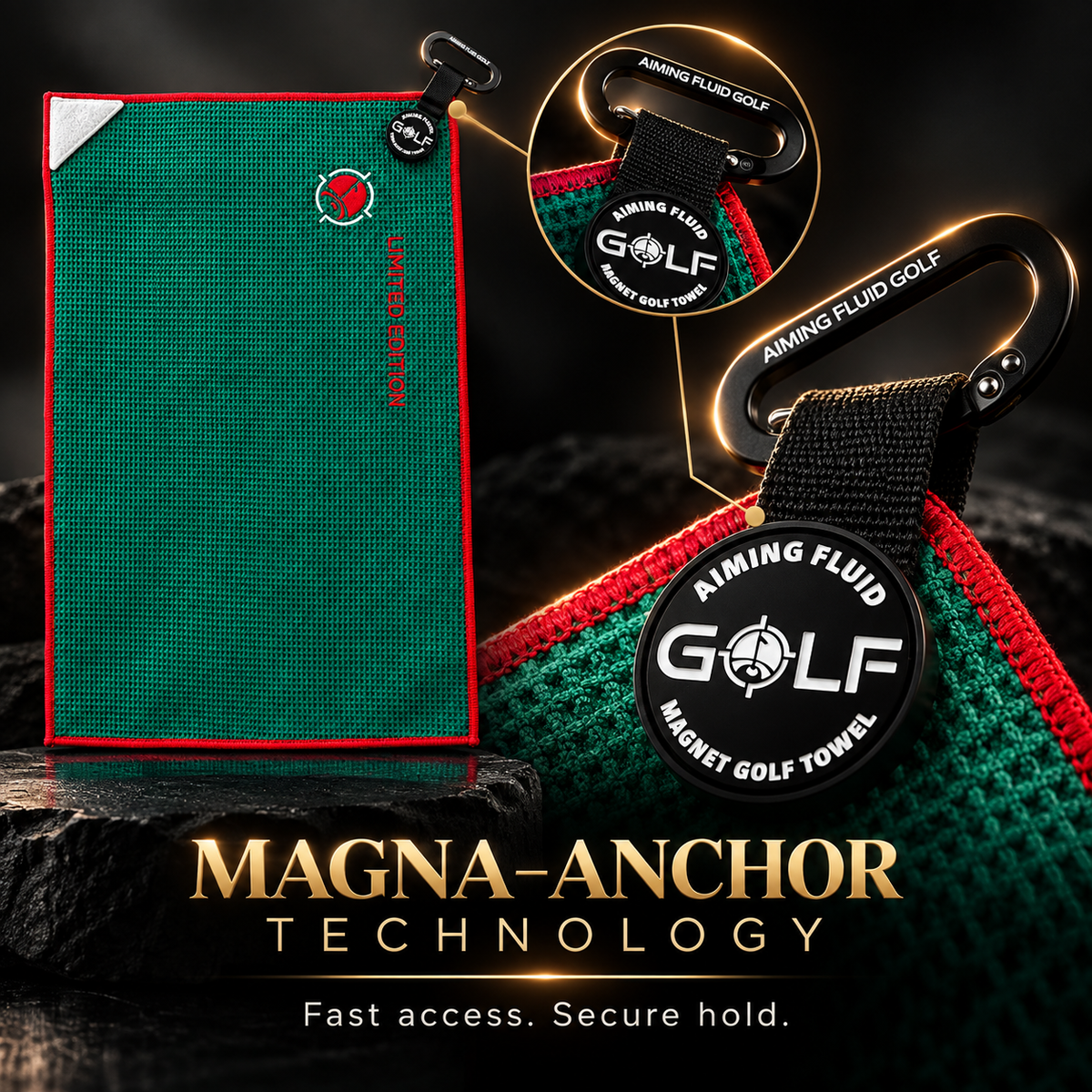 Reserve Evergreen Magnetic Golf Towel — Limited Edition